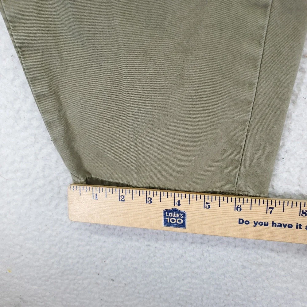 Banana Republic Emerson Chino Pants Mens 32x30 Olive Green Straight Leg Cotton